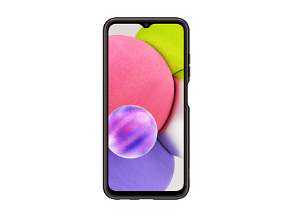 Чехол Samsung Soft Clear Cover Galaxy A03s, черный Фото 2