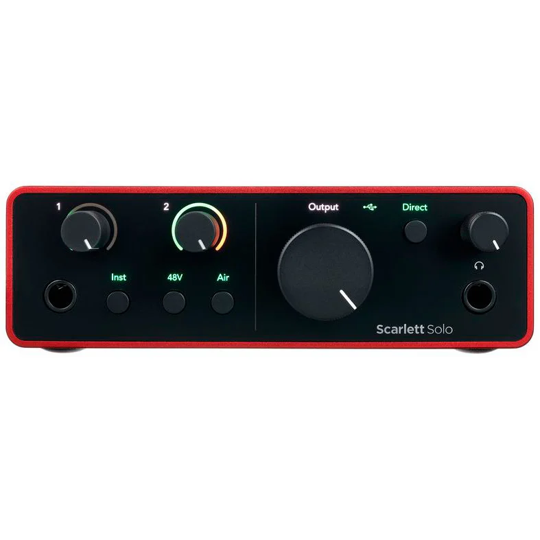 Внешняя звуковая карта Focusrite Scarlett Solo 4th Gen, красный_element_detail_photo